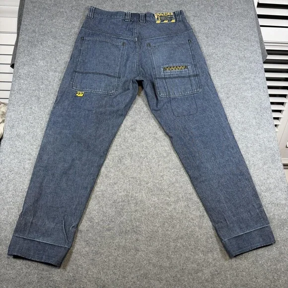 Vintage PACO Jeans Mens 33x30 Blue Medium Wash Straight Leg Denim Workwear Y2K - Picture 7 of 9